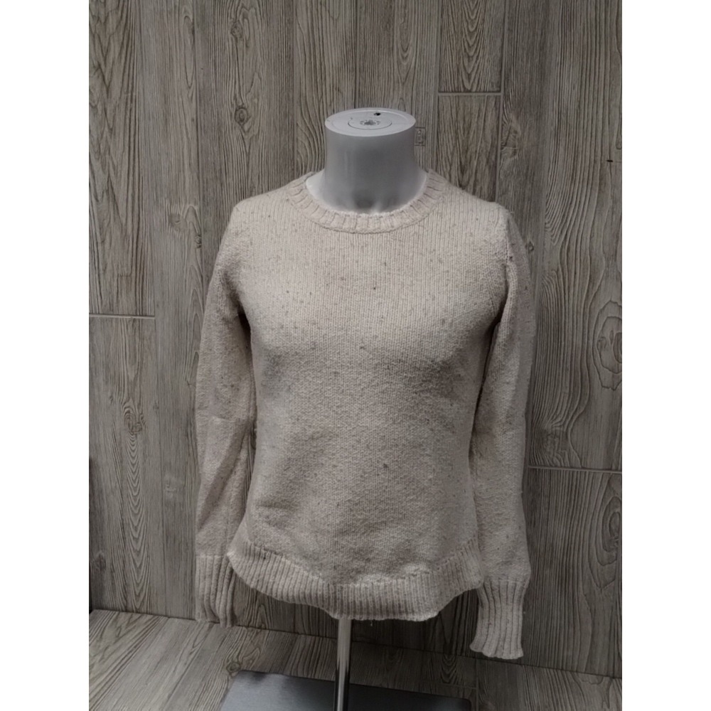 Bass Women's Medium Knit Sweater Pullover Beige Casual Dress Crewneck USA